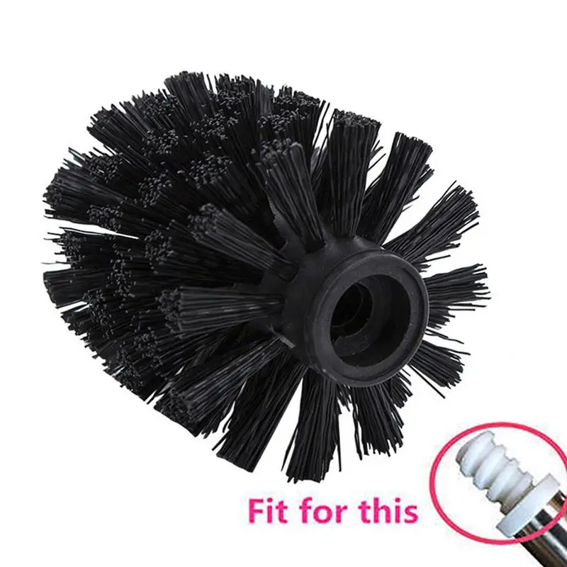 

Universal Replacement Toilet Bowl Brush Head Easy Screw-On Design Bathroom Storage Toilet Brush Head With Sturdy Stiff Bristles