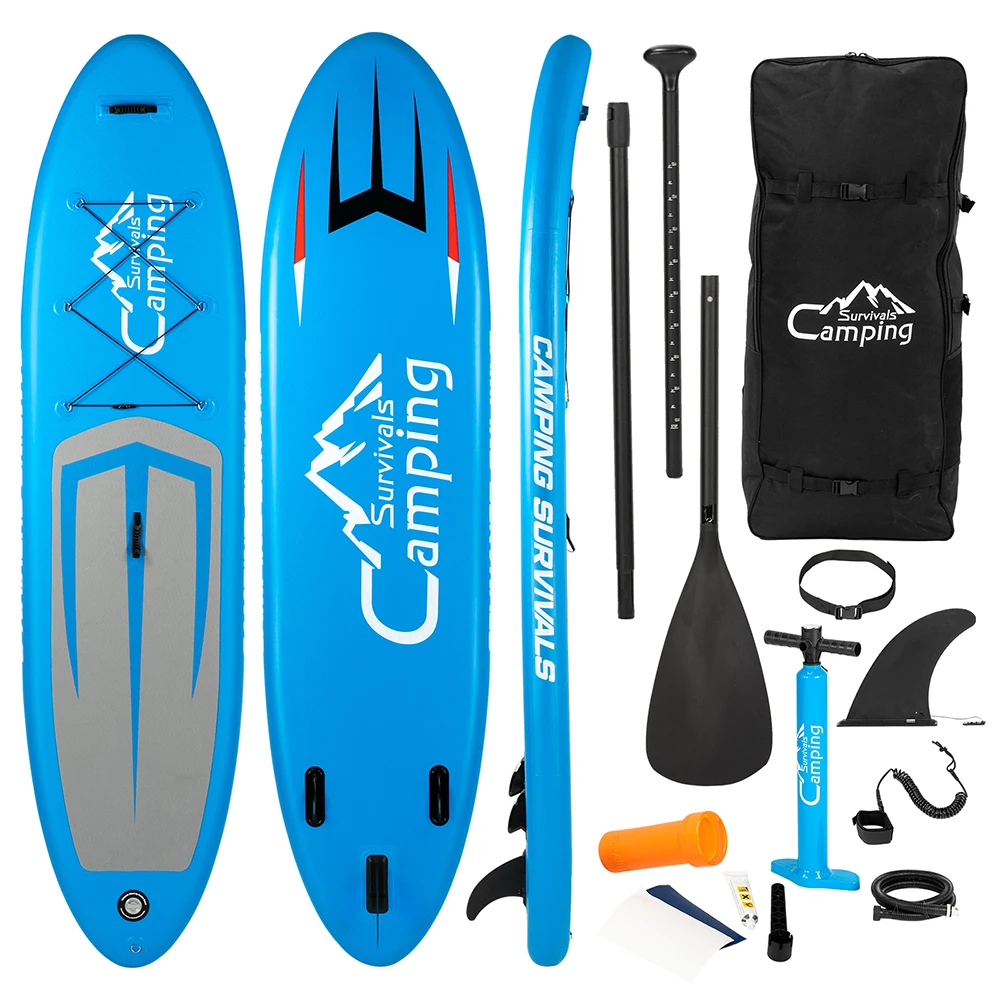 

Stand Up Inflatable Paddle Board 11ft Length PVC Paddle Kayak Conversion Kit with All Accessories