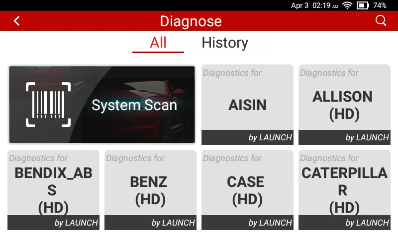 LAUNCH CRP129 HD Heavy Duty Truck Scanner Full System Diesel Scan Tool Global Version 24V Trucks Diagnostic Tool