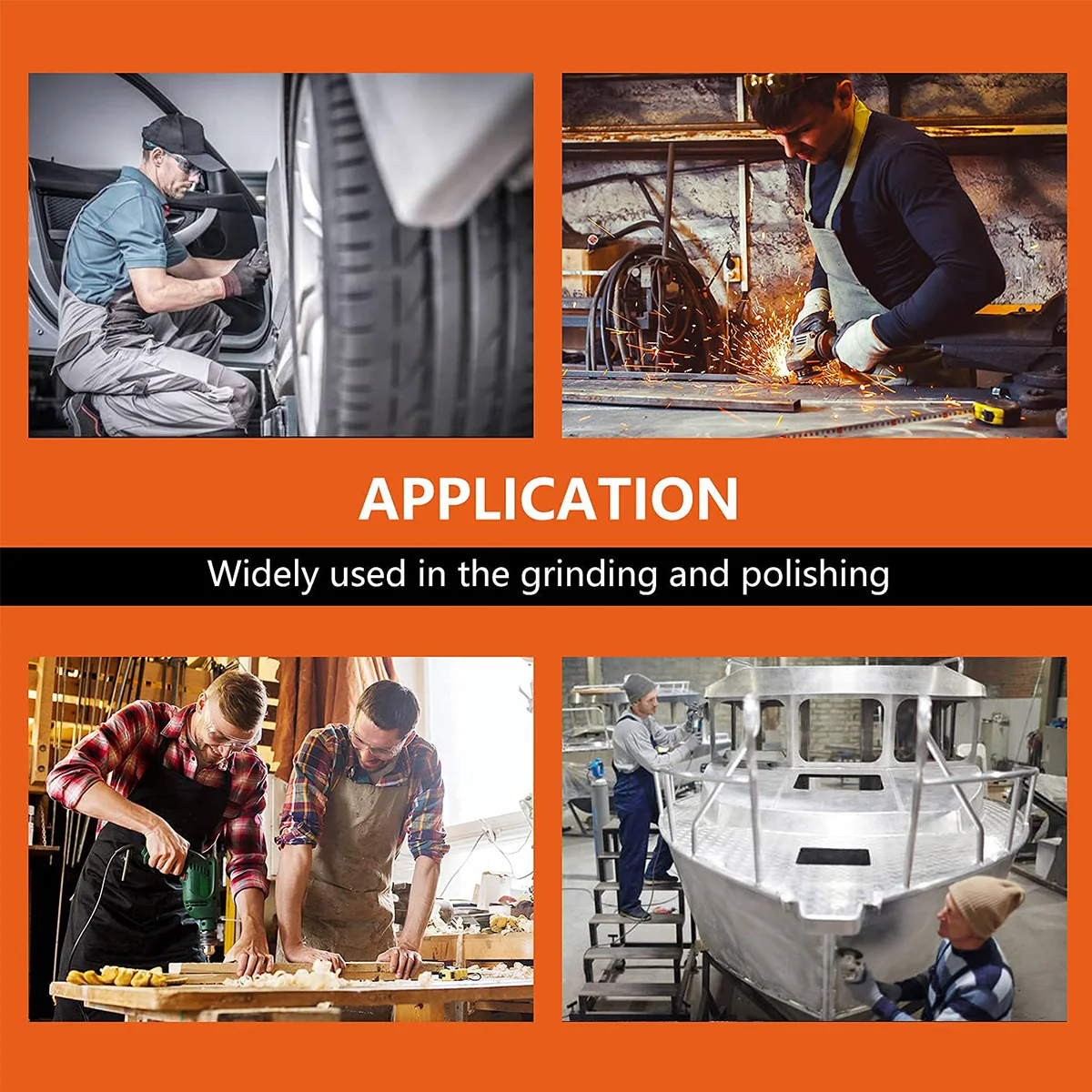 2 Inch Sanding Disc 80-3000 Grit Alumina Sanding Pad Drill Grinder Rotary Tools Accessories Quick Change Sanding Sheet for Metal