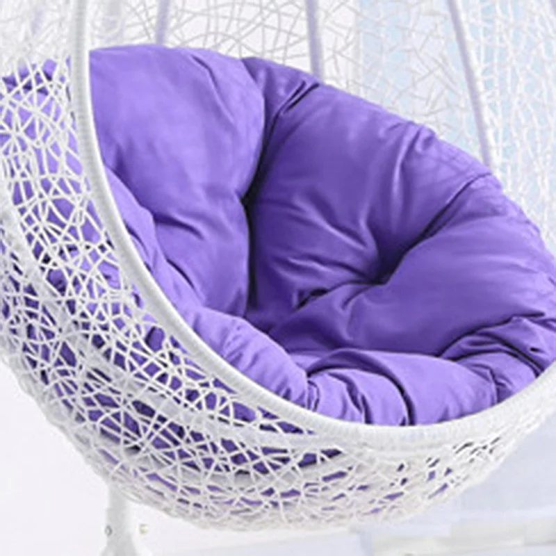 Fashion Swing Chair Cushion Cover Soft Saucer Chair Hanging Basket Rattan Chair Seat Pad Cover Hammock Rest Cushion Cover 
