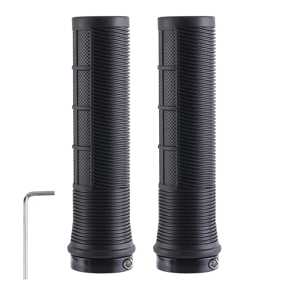 Bicycle Handle Bar Grips Anti-Slip MTB Mountain Bike Handlebar Cover Shock Absorbing TPR Cycling Grips for 22.2mm Handlebar