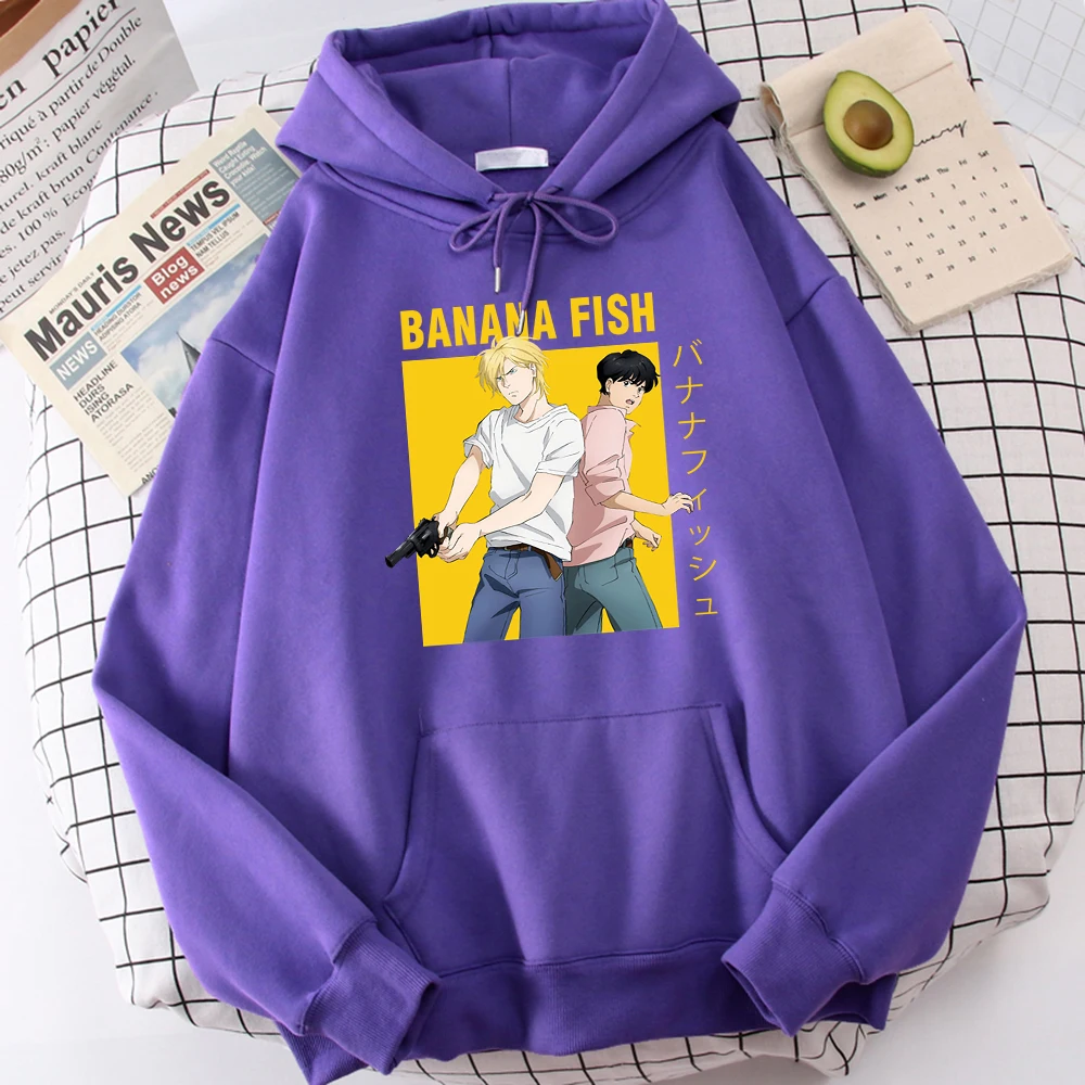 Banana Fish Ash Lynx Eiji Okumura Anime Print Sweatshirt Men