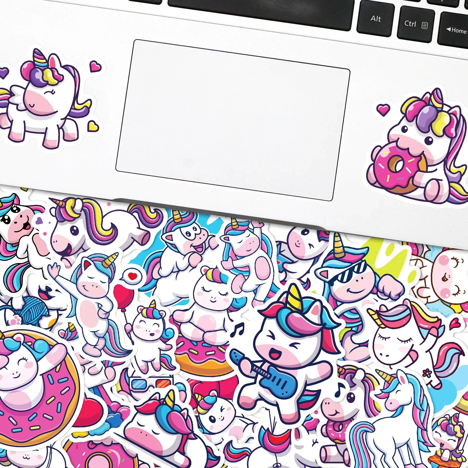 50pcs Unicorn Kids Stickers Scrapbook DIY Star Love Children's Room Sticker Scrapbooking decorative stickers
