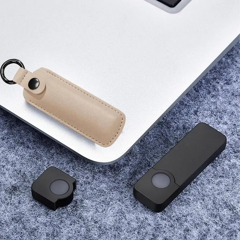 Custodia protettiva per disco U in pelle PU Custodia protettiva Custodia per unità flash USB Custodia anti smarrimento Portachiavi Accessori digitali - immagine 4