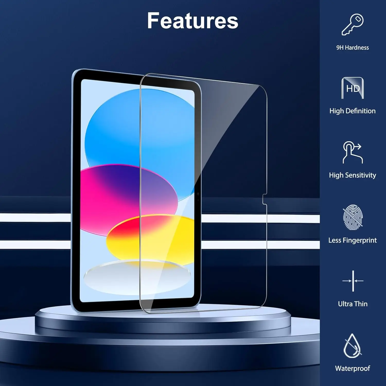 Premium Tempered Glass Screen Protector 2-Pack, Case-Friendly, Scratch-Resistant, Touch-Sensitive