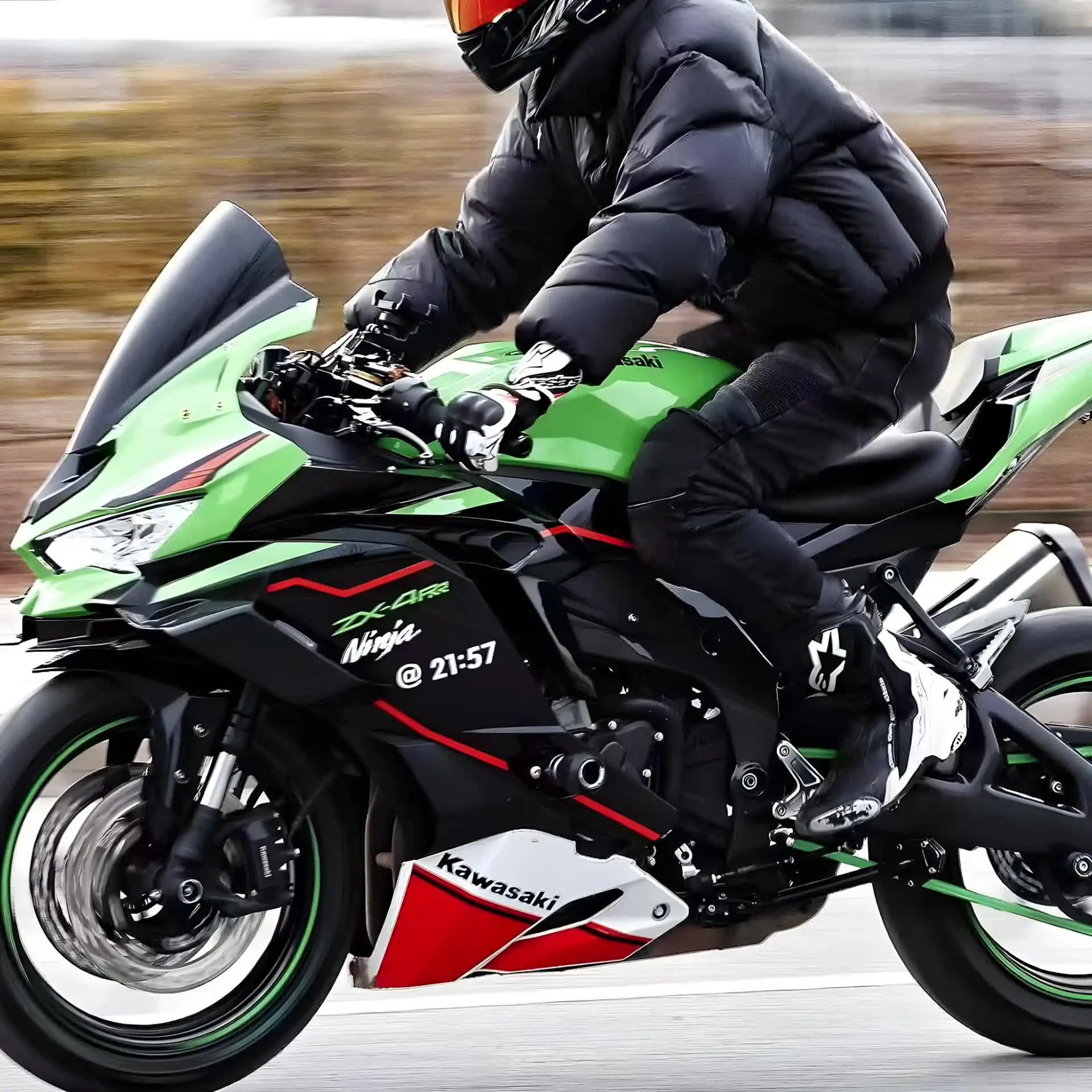 For KAWASAKI ZX4R ZX4RR ZX25R 2020-2025 Motorcycle front Fairing