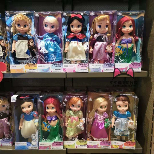 Disney Animators Collection Salon Doll Princess Elsa Tiana Anna Merida  Cinderella Pocahontas Anime Cartoons Girl Gift - AliExpress