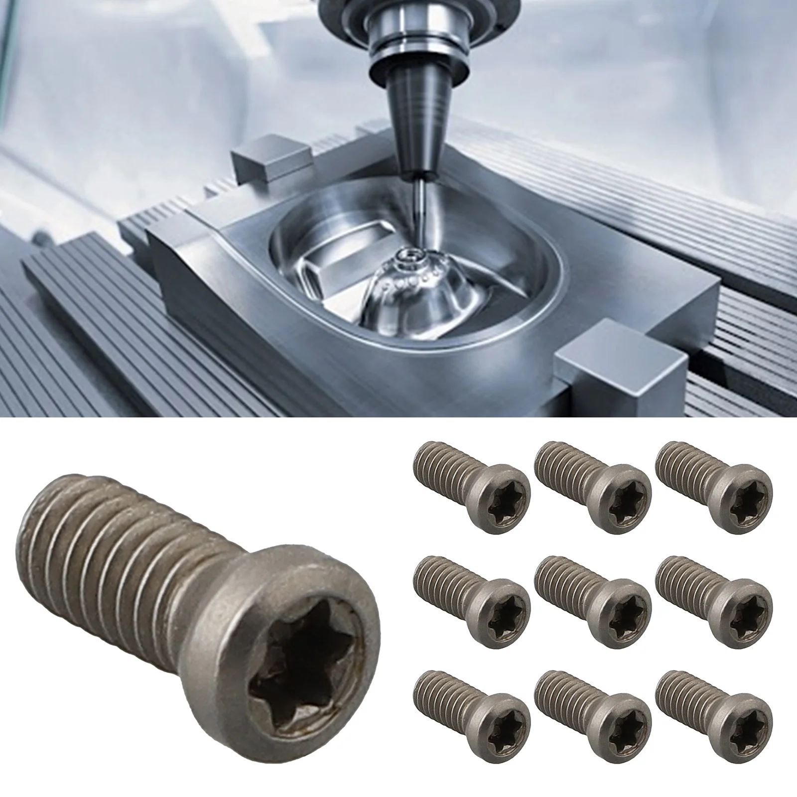 

Long Service Life Torx Screws for Carbide Insert Lathe Tools, Materials, Perfect Replacement 10pcs M2 5 M3 5 M4