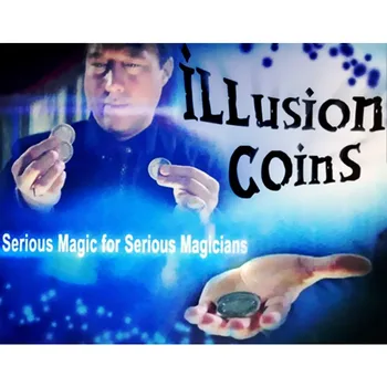 Trucchi magici MONETE DI ILLUSIONE Moneta di ALTA QUALITÀ Magia Magia Magie Magicians Puntelli Close Up Illusioni Espedienti + Tutorial