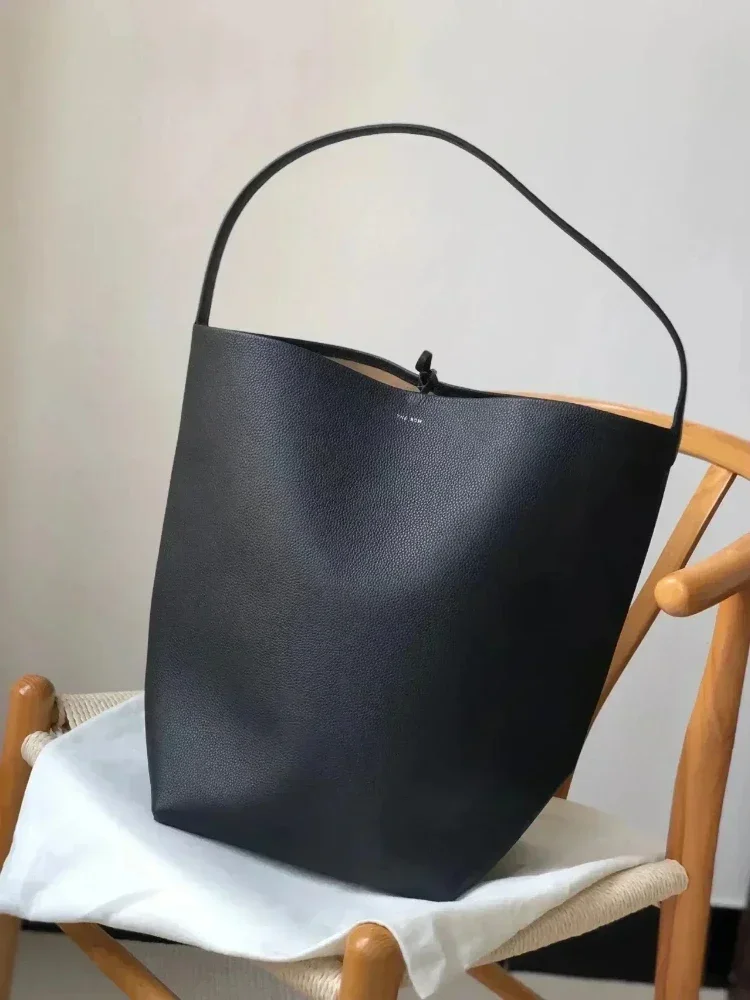 

Single Shoulder Bag Genuine Leather Handbag Row Bucket Tote Cowhide Classic Lcu Lychee Patterned Tote Bags Luxury Shoulder Bag