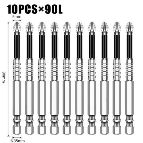 K5 Non-slip High Hardness Bit S2 Strong Magnetic 5A Black Non-slip Cross Head Electric Drill Electric Screwdriver Bit - Image 42