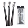 3 Pcs Eyebrow Trimmer Face Razor Eyebrow Portable Blades Shaver Knife Hair Remover Set Makeup Eyebrow Profiler Tools 1