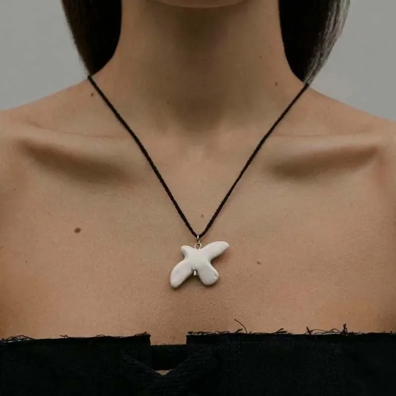 Adjustable Rope Chain Ceramic White Peace Dove Belt 46” S8574393731844c158662f336c0438  main image 3