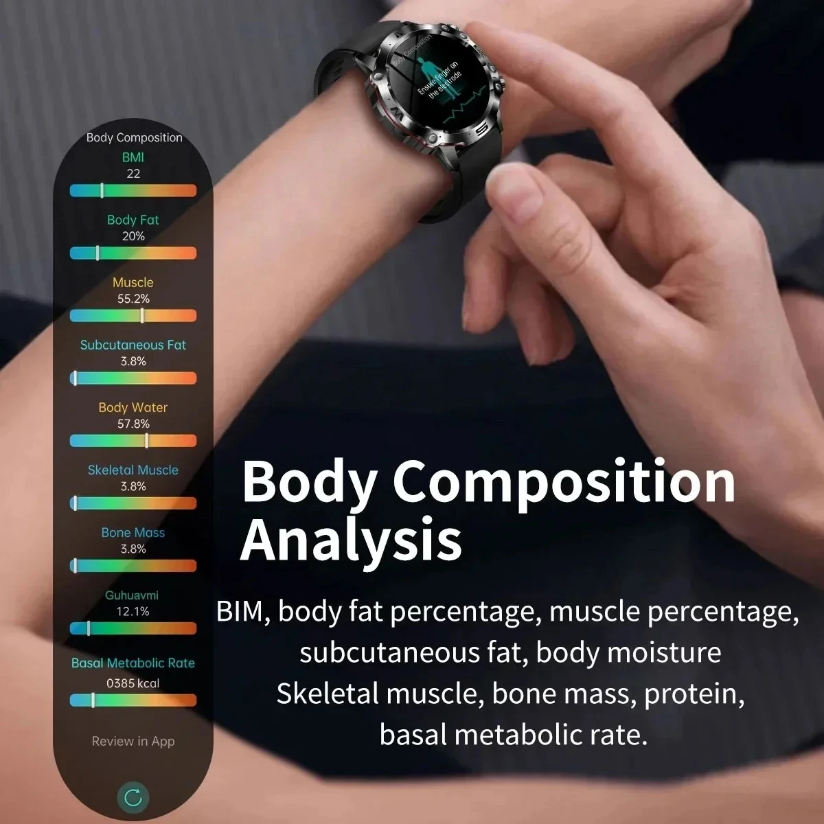 2025 New Smart Watch For Men Health Blood PressureBlood Oxygen Uric Acid Fitness Tracker Watches Bluetooth Call ECG Smartwatch 5