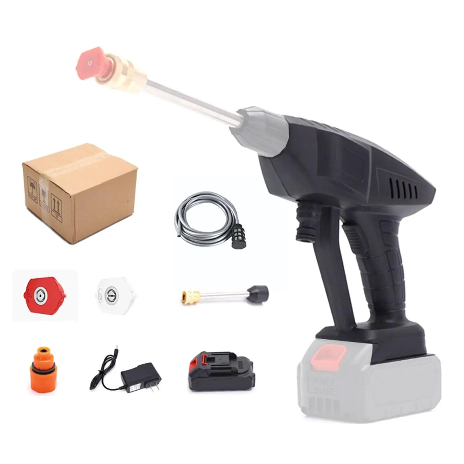 300w Wireless Electric High Pressure Washer Car Wash Foam Rechargeable