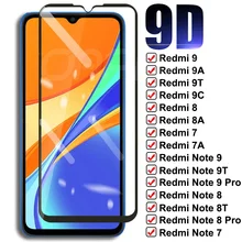 

9D Tempered Glass For Xiaomi Redmi 9 9A 9C 9T 8 8A 7 7A Screen Protector Film Redmi 10X Note 8 8T 7 9T 9S 9 Pro Protective Glass