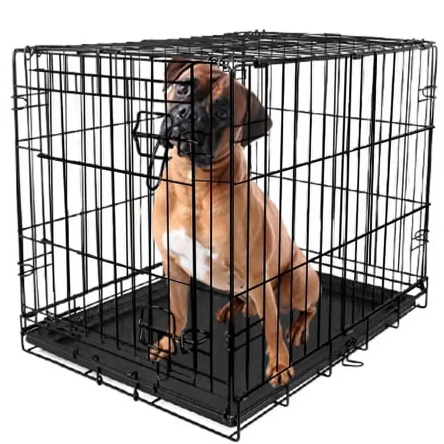 

Vibrant Life, Single-Door Folding Dog Crate with Divider, XX-Large, 48"