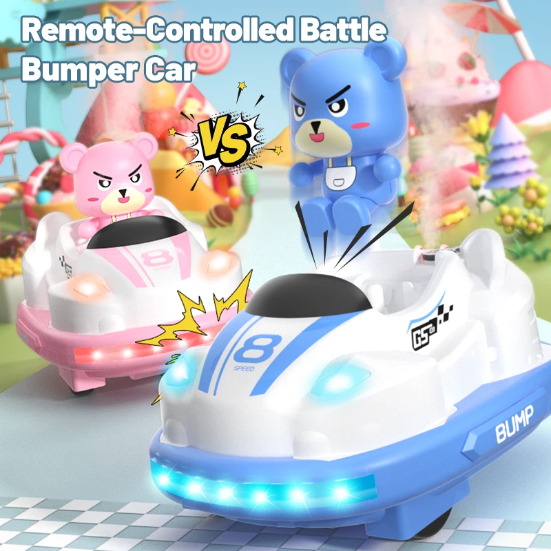 JJRC Q180 Children Remote Bumper Car Sound And Light music Parent-child Competitive Interaction Go Kart Battle Boy Toy for Gift 3