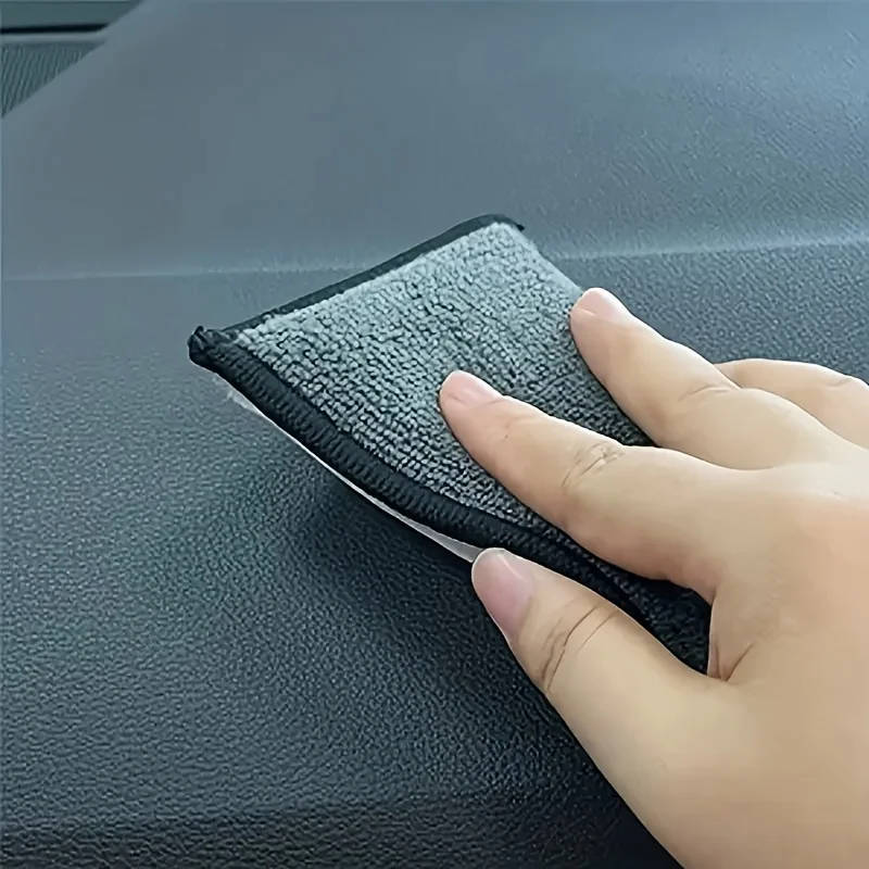 Double Side Car Interior Scrubbing Sponge for Leather Interior Car Wash Pad No Scratch Microfiber Scrubbing Sponge 5pcs