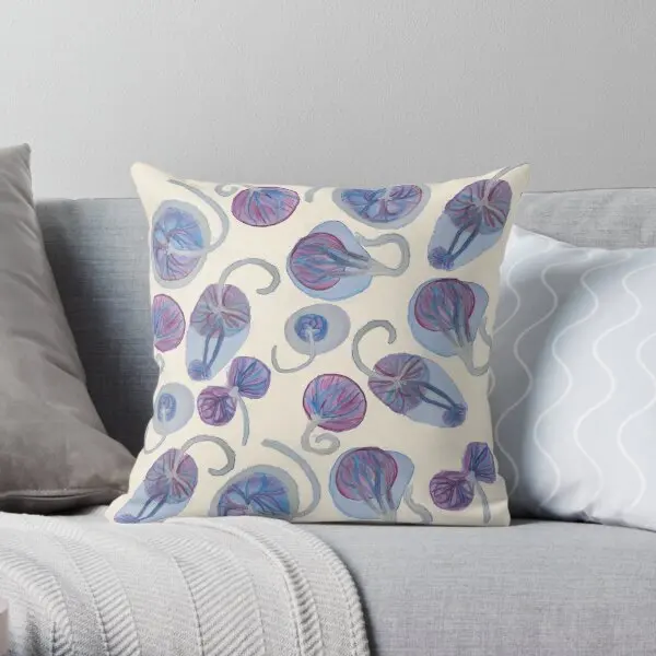 

Funky Placenta Print Printing Throw Pillow Cover Comfort Home Anime Office Square Waist Decor Pillows not include One Side