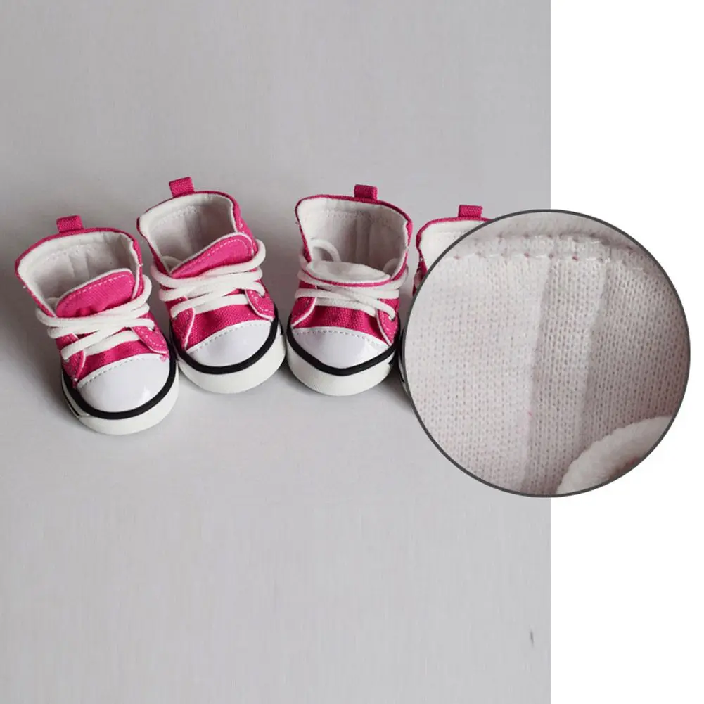 Title 7, 4PCS/Set Puppy Pet Dogs Boots Anti-slip Walk Bo...