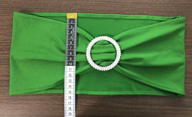 Description Picture 2 of item10pcs/lot Wedding Decoration Chair Sash Stretch Lycra Spandex Chair Bands For Birthday Party Dinner Banquet Chair Covers Decor