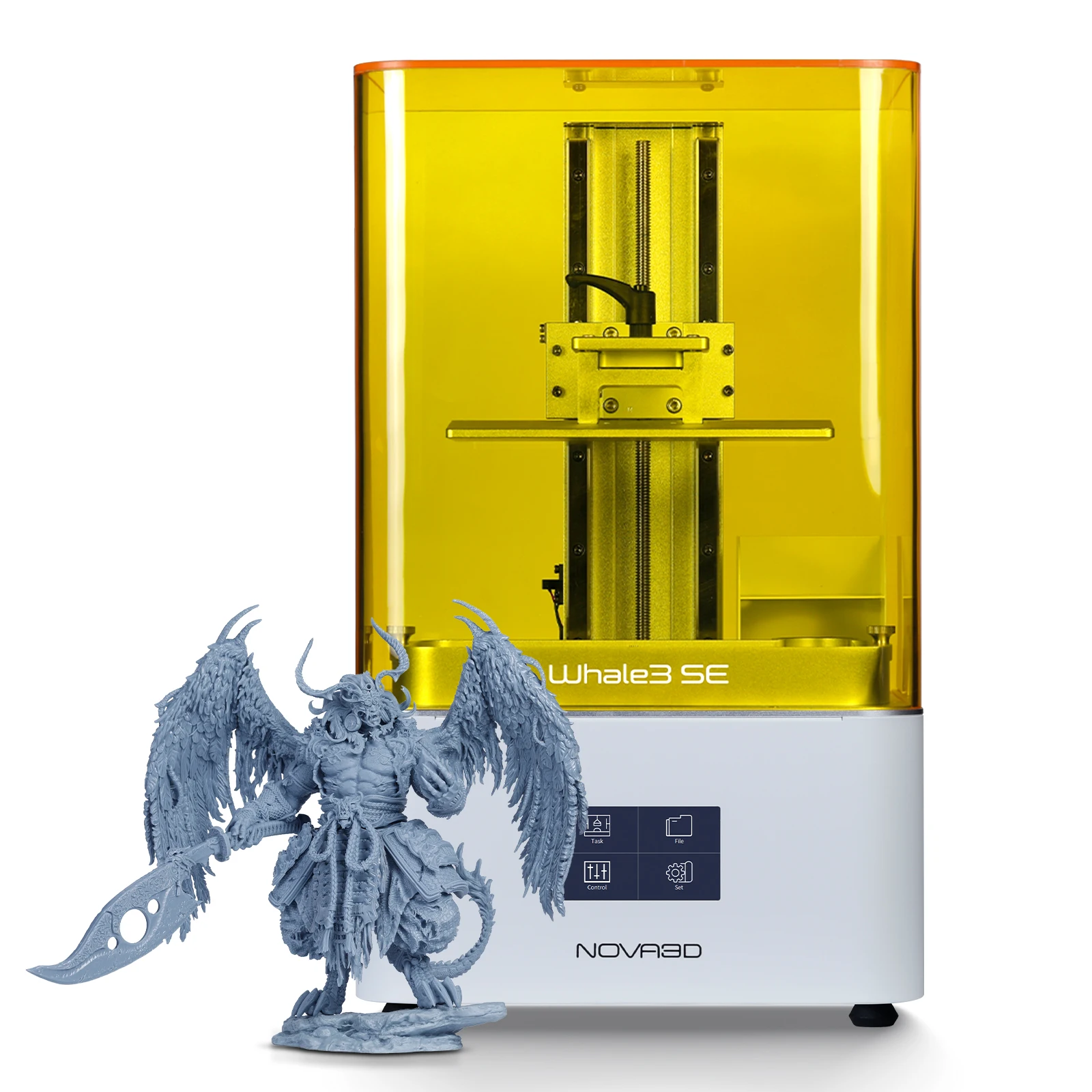 NOVA3D Whale3 SE MSLA 3D Printer UV Resin Curing Printer with 10.3inch 8K High Precision LCD Resolution Print Size 228x128x260mm