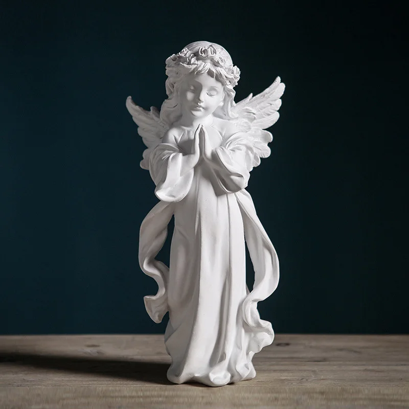 

Angel Statues and Figurines Home Décor Garden Decoration Figures Ornaments for Home Angel Statue White Sculpture