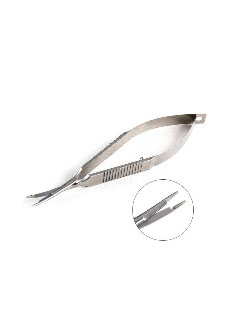 Description Picture 3 of item12.5cm Plat Handle Needle Holder With Scissors Ophthalmic Instrument Surgery Device