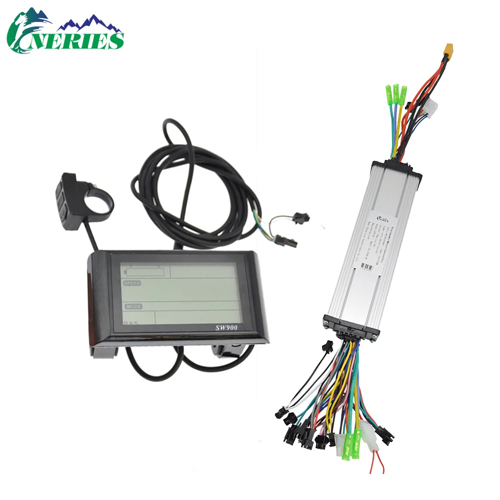 24V 48V Bicicletta elettrica 28A Motore Brushless Controller Dual Drive Display LCD Controllo intelligente Specifiche multiple - immagine 4