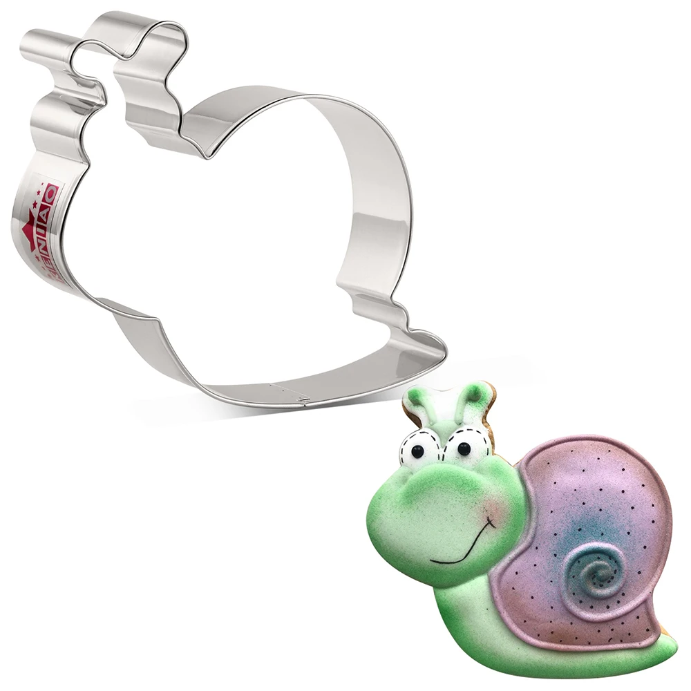 

KENIAO Snails Cookie Cutter - 9.5 CM - Biscuit Fondant Bread Sandwich Baking Mold - Stainless Steel