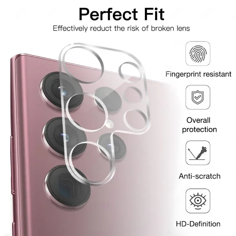 For Samsung Galaxy S24 Plus Ultra Front Screen Protector Back Camera Lens Film Anti-scratch Tempered Glass for Samsung S24Ultra