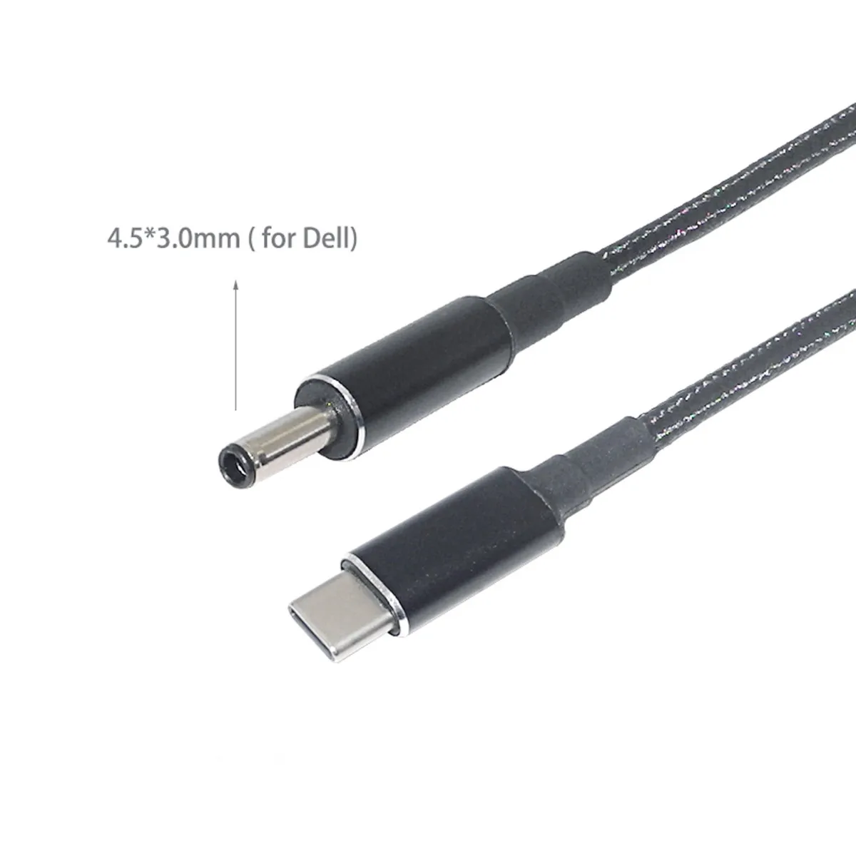 100W USB Type C male Fast Charging Cable for Dell Inspiron 11 13 14 15 3000-7000 Series Vostro 5502 5401 USB-C to 4.5X3.0mm Adap