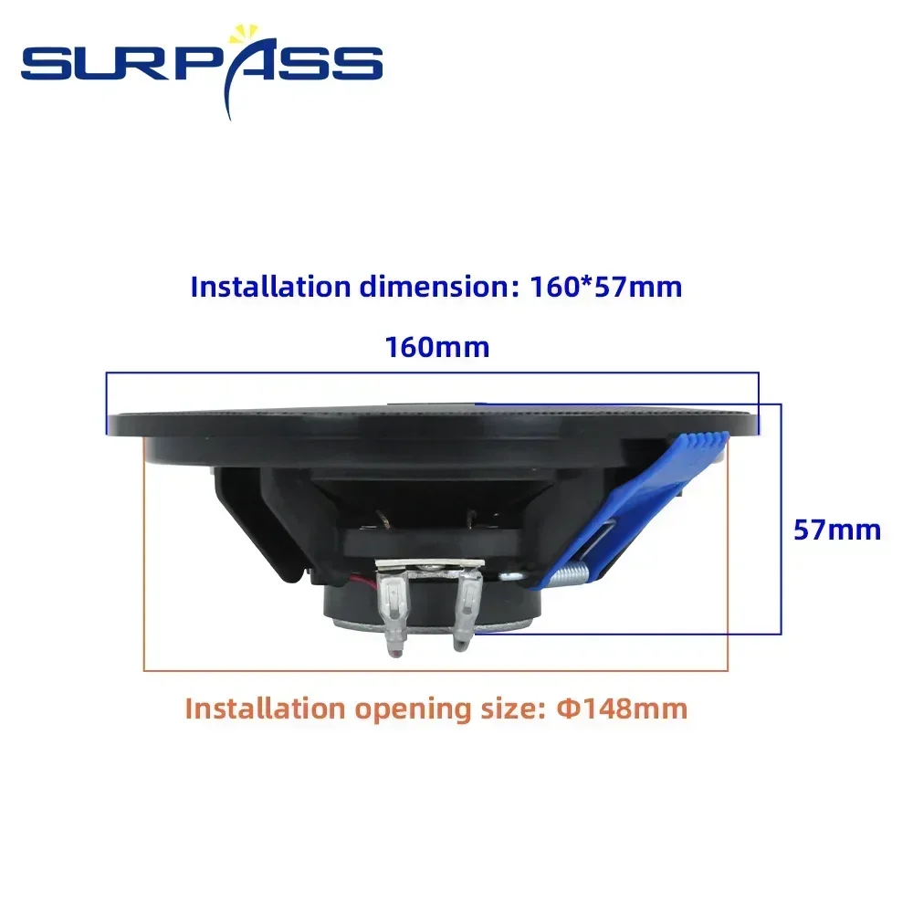 4.5inch 10W Frameless Flush Mount Ceiling Speaker Passive Stereo Home Audio System Full Range Music Loudspeaker Indoor wall ceiling speaker