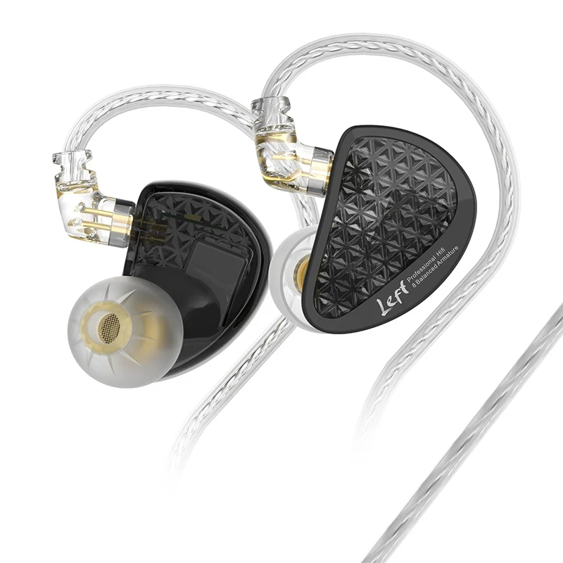 

KZ AS16 профессиональные наушники 8BA сбалансированный арматурный блок HIFI монитор музыкальные наушники с шумоподавлением наушники Спортивная гарнитура PR1 PR2 ZVX
