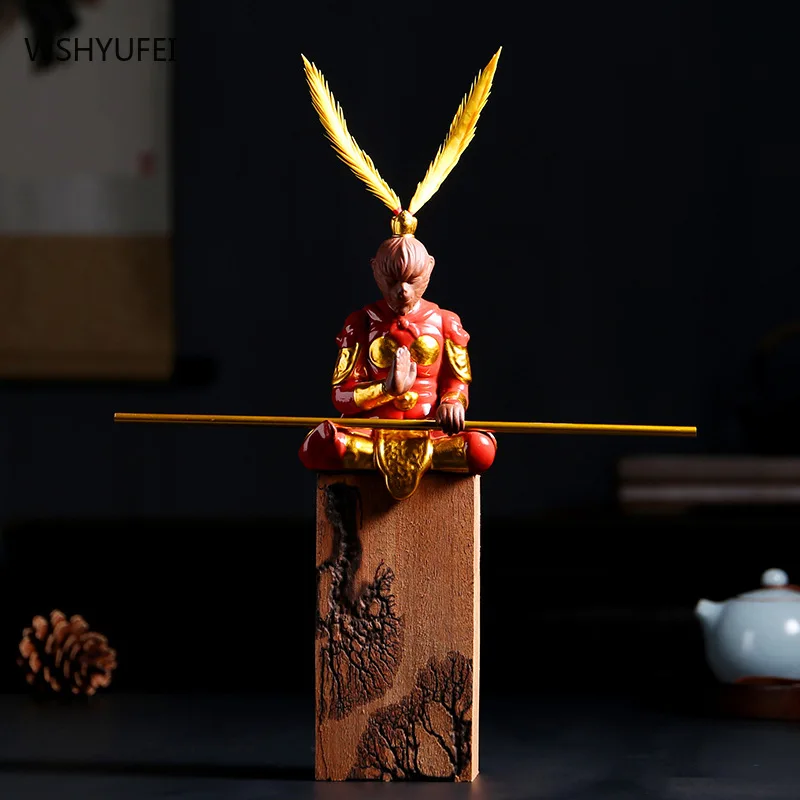 Керамическая статуя WSHYUFEI с изображением солнца модель Wukong для дома гостиной лофт