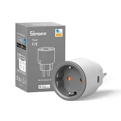 WiFi Smart Home Plug with Power Monitoring & Voice Assistant Control (Sonoff EU 1PC)