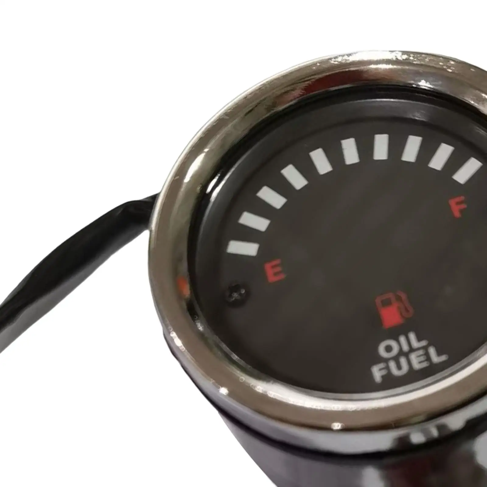 12V Universal Motorcycle LED Digital Oil Fuel Level Gauge 65 mm