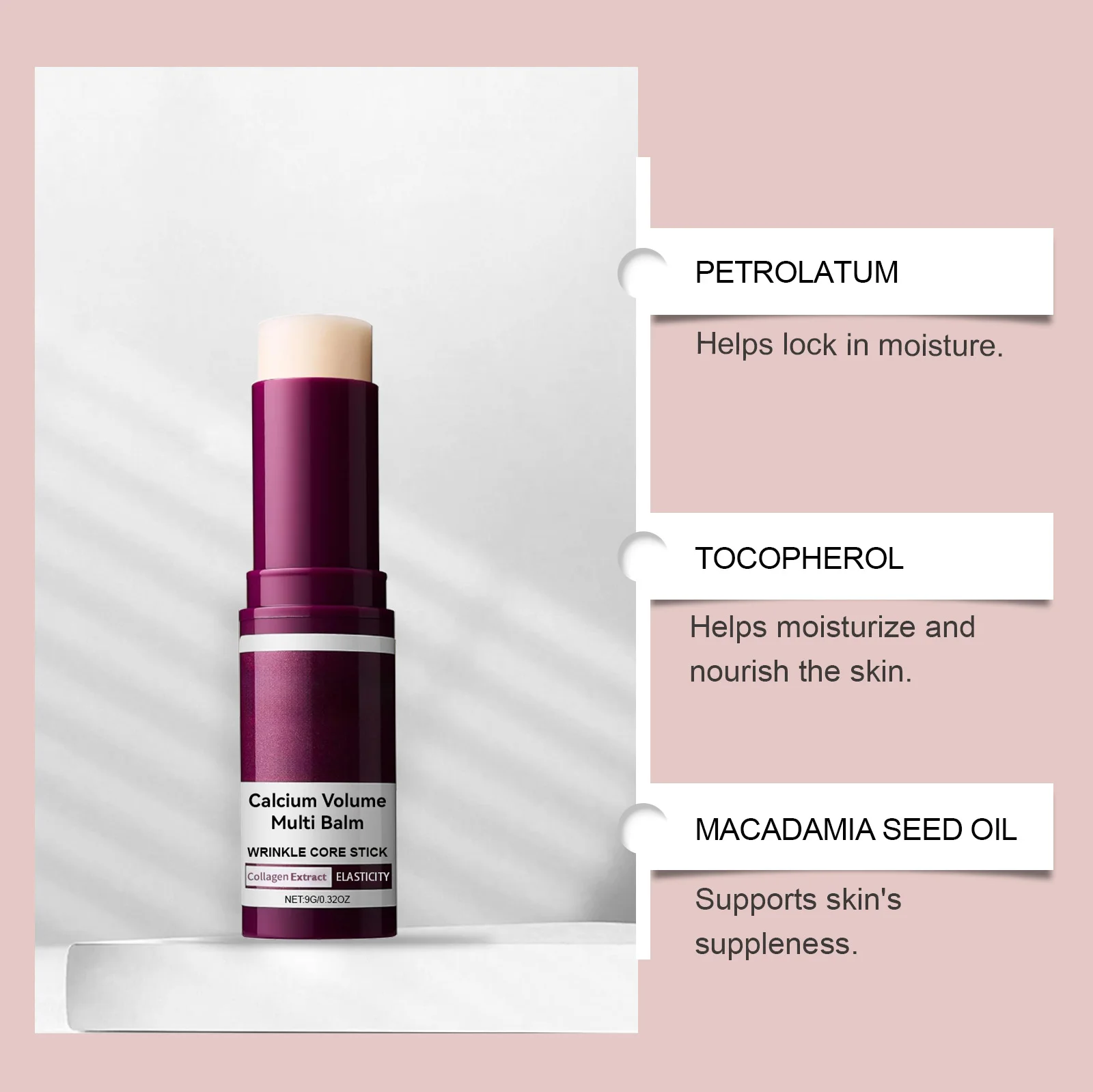 Moisturizing Skin Care Stick - Deep Hydration, Smooth Texture & Radiant Glow, Ideal for Dry Skin & Pre-Makeup