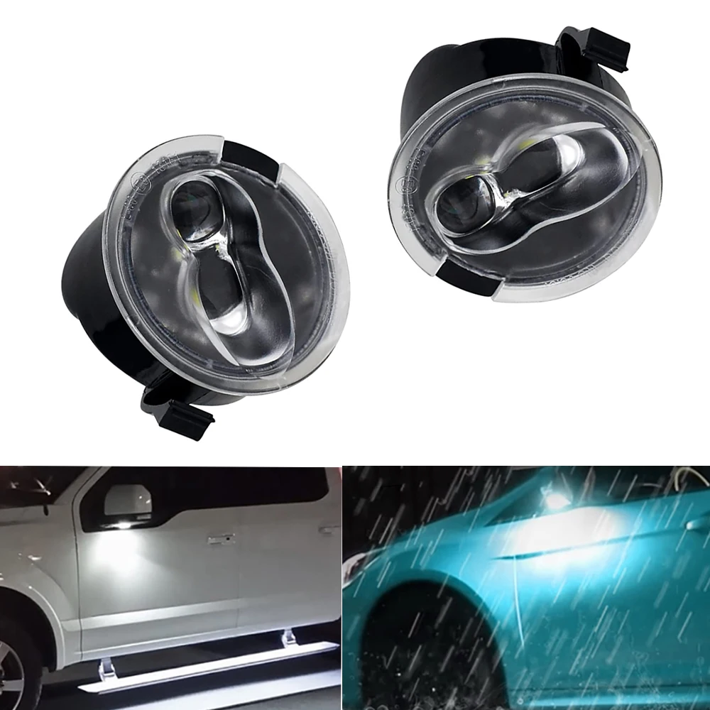 Full LED Side Mirror Puddle Lights For Ford F150 Edge Flex Taurus