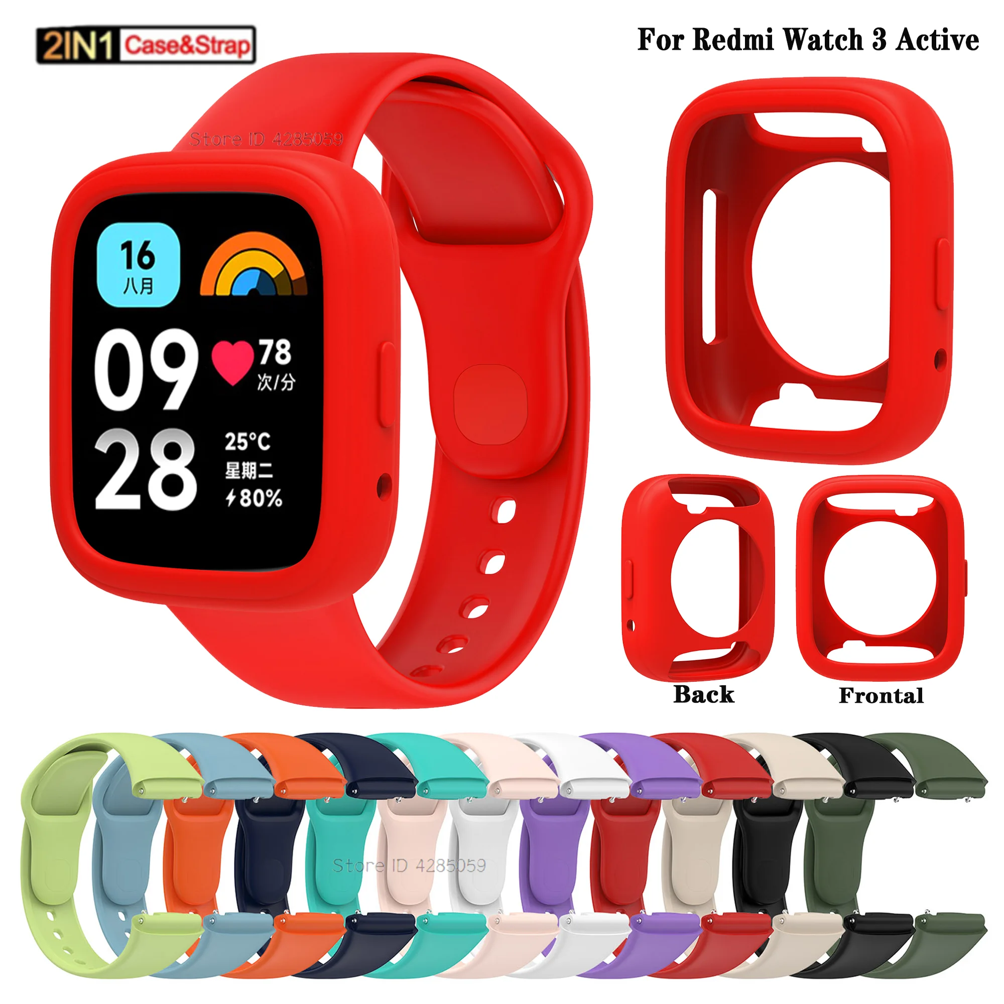 

For Redmi watch 3 Active Smart Watch Bracelet Official same Silicone Strap Wristbands for Xiaomi Redmi watch 3 strap correas