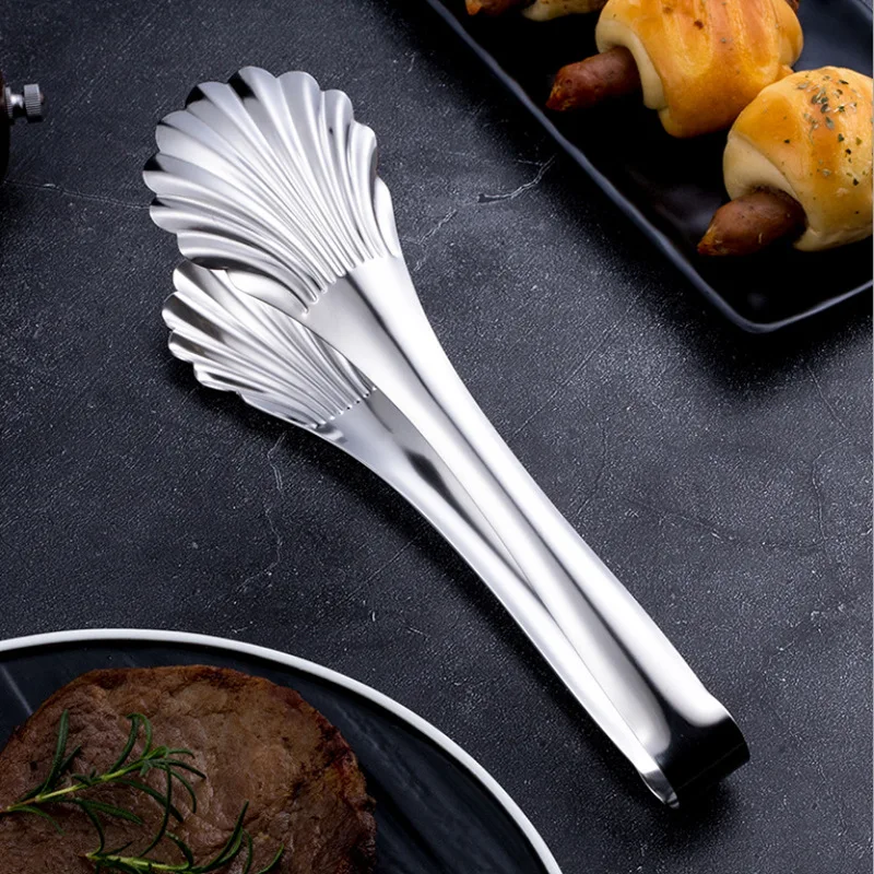 

Creative Shell Head BBQ Food Tongs Steak Clip Cake Clamp 304 Stainless Steel Kitchenware Home Cooking Utensils for Kitchen