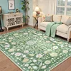 Retro Living Room Carpet Bohemian Light Luxury Floral Large Area Bedroom Rug Machine Washable Non-slip Coffee Table Mat Ковер 러그 2