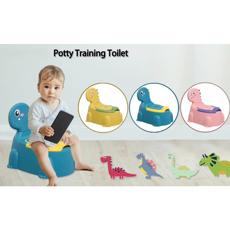 Kids Portable Potty Training Toilet, Cartoon Potty Training Seat, Toddler Potty Chair for Baby Boys and Girls, Non-Slip, PP 4