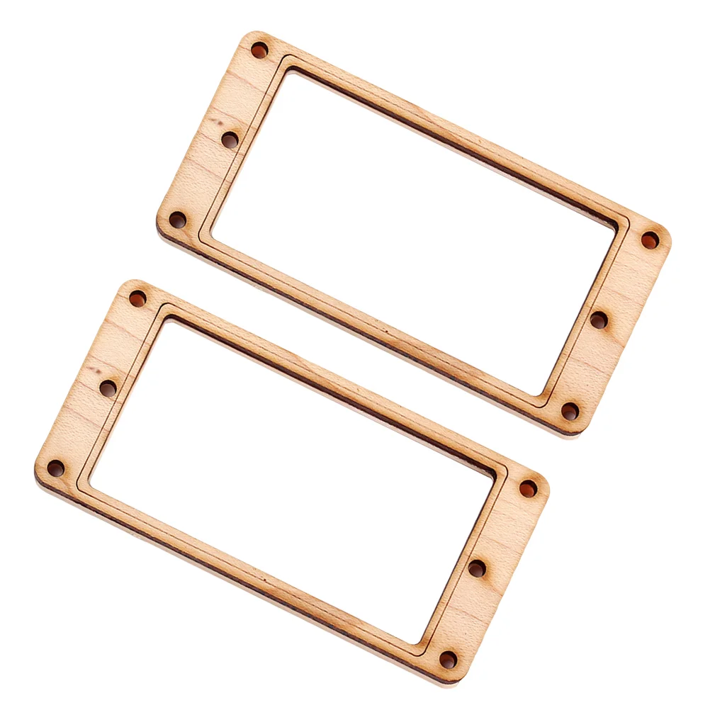 

Pickup Frame Plastic Maple Wood Double Coil Slanted Pickup Frame Humbucker Frame Mounting Ring for Guitar Bass