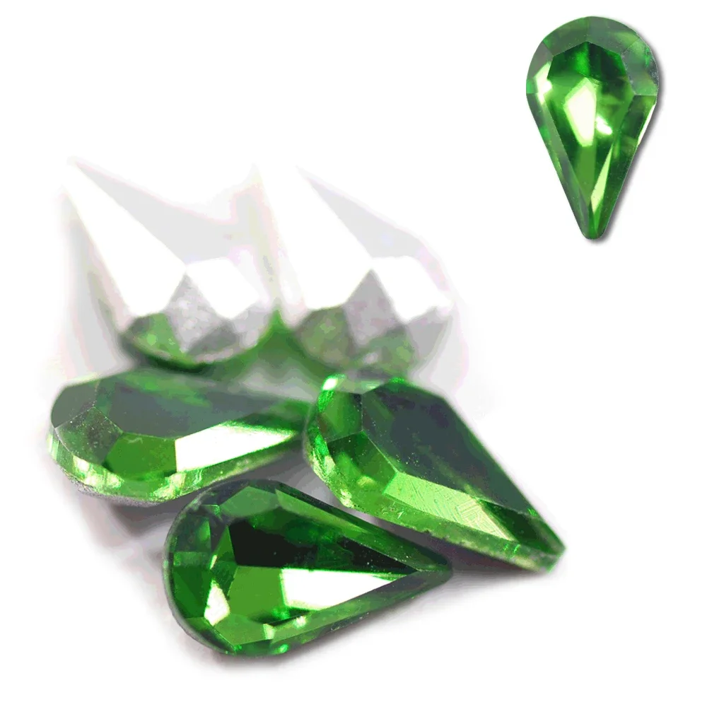 50pcs Colorful Waterdrop Rhinestone Glass Crystal Accessories
