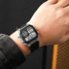 SYNOKE Wrist Watch For Men Digital Sports Waterproof Watch Transparent Multifunction Chronograph Alarm Backlight reloj hombre 5