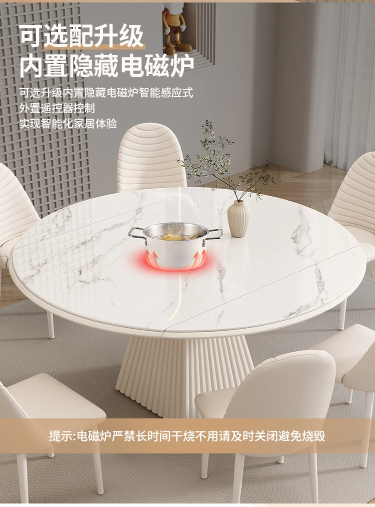 Description Picture 6 of itemAuxiliary Luxury Simple Dining Table Coffee Mobile Minimalist High Dining Table Modern Muebles Para El Hogar Living Room Decor