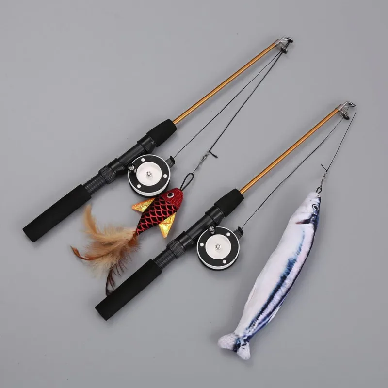 Retractable Cat Fishing Rod Toy 3